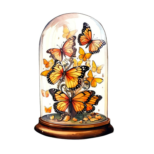 Butterflies in a Dome Fabric Panel 7