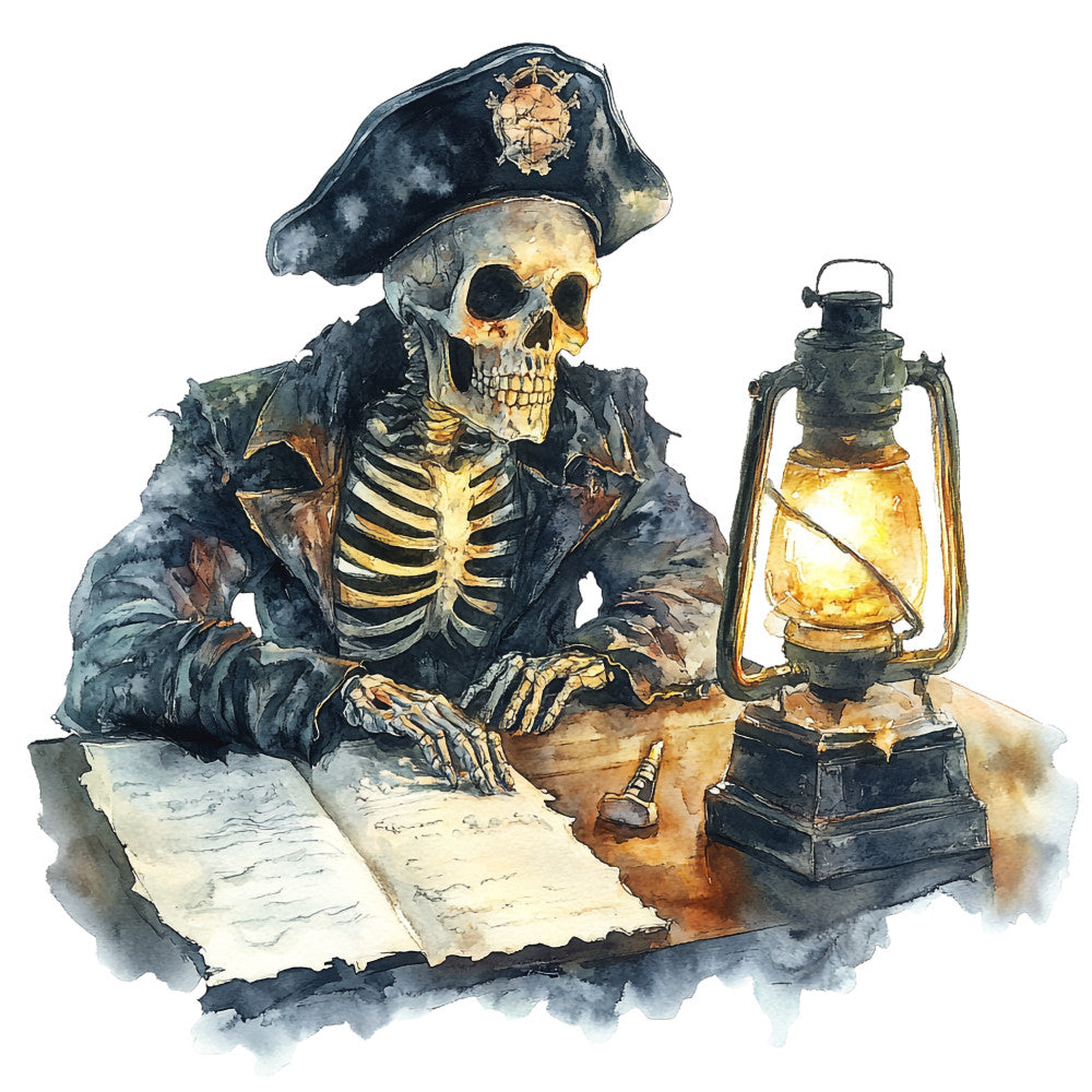 Haunted Ocean Fabric Panel 1