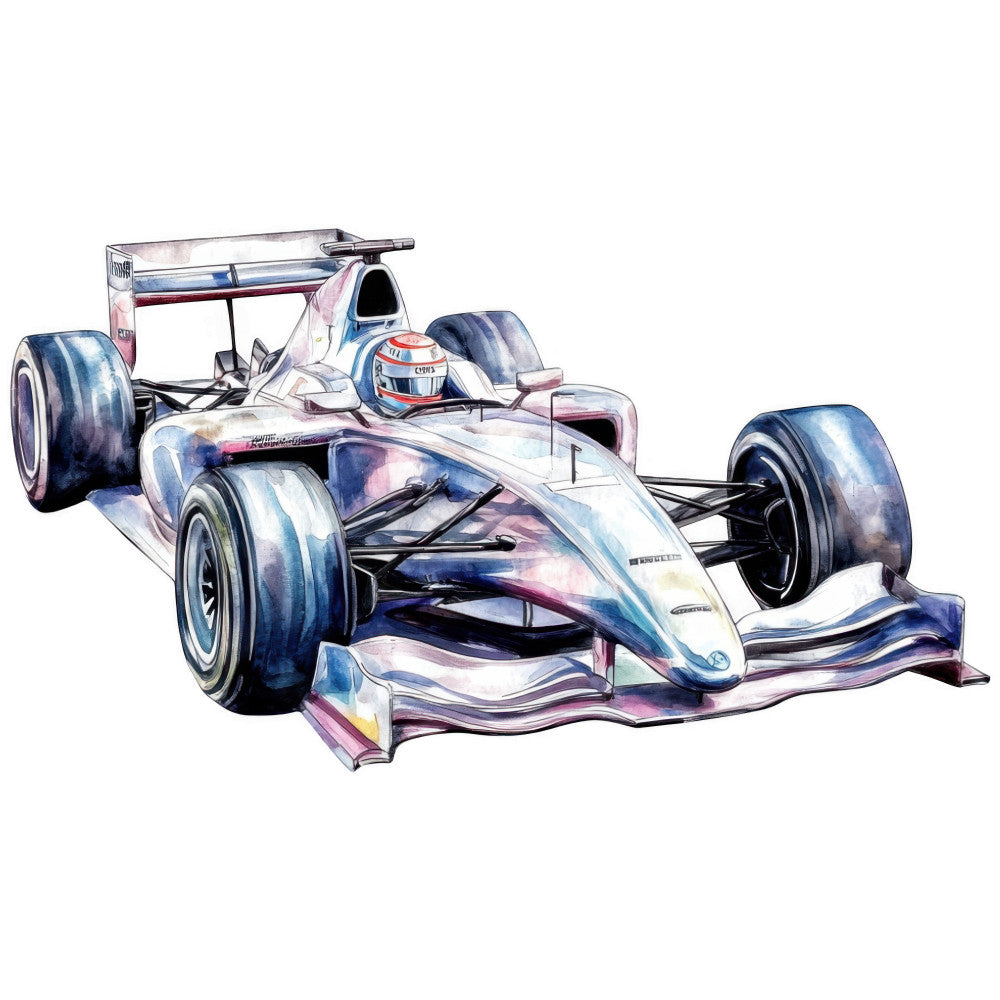 Watercolor Formula Racing Fabric Panel 5
