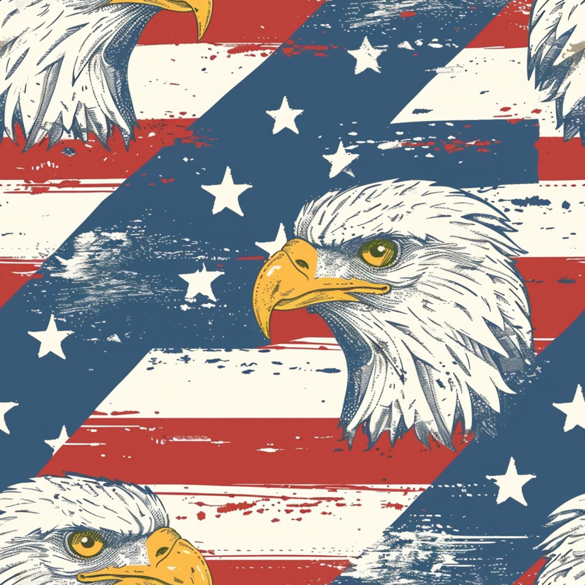 Liberty Stars Pattern 6 Minky Fabric