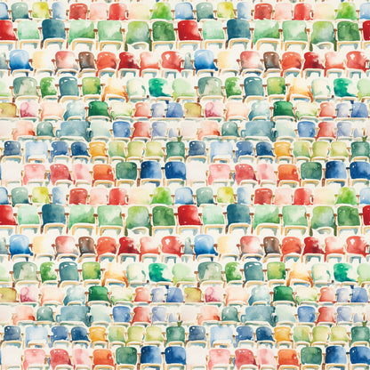 Watercolor Football Pattern 8 Quilting Cotton Fabric