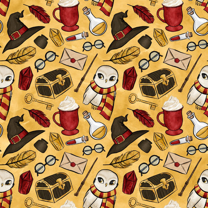 Owl Post Academy Pattern 15 Minky Fabric