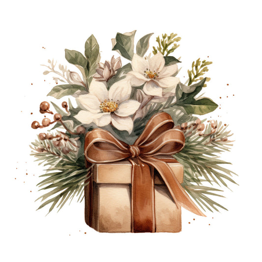 Antique Christmas Fabric Panel 15