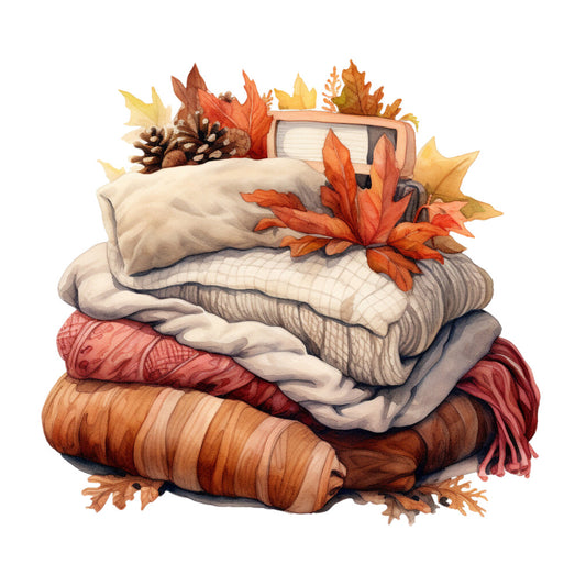 Cozy Autumn Fabric Panel 15