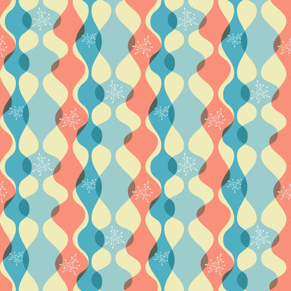 1950s Atomic Age Pattern 6 Quilting Cotton Fabric