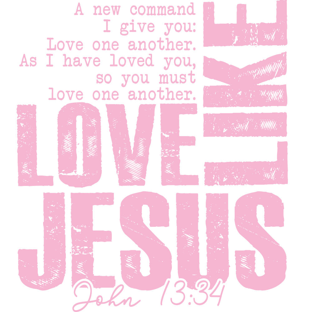 rose pink, mauve pink, dusty rose, distressed texture, grunge, religious, inspirational, scripture, bible verse, john 13:34, love, spiritual, faith-based, typography, text-based, modern, contemporary, motivational quote, Christian, message panel, wall art, home decor, gift fabric, sentimental, elegant, soft pink, textured print