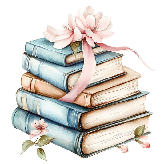 Shabby Chic Books Fabric Panel 7