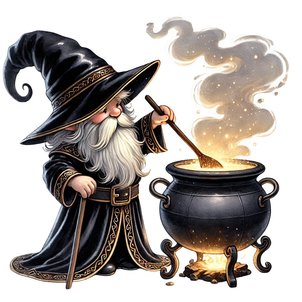 Wizard Gnomes Fabric Panel 6