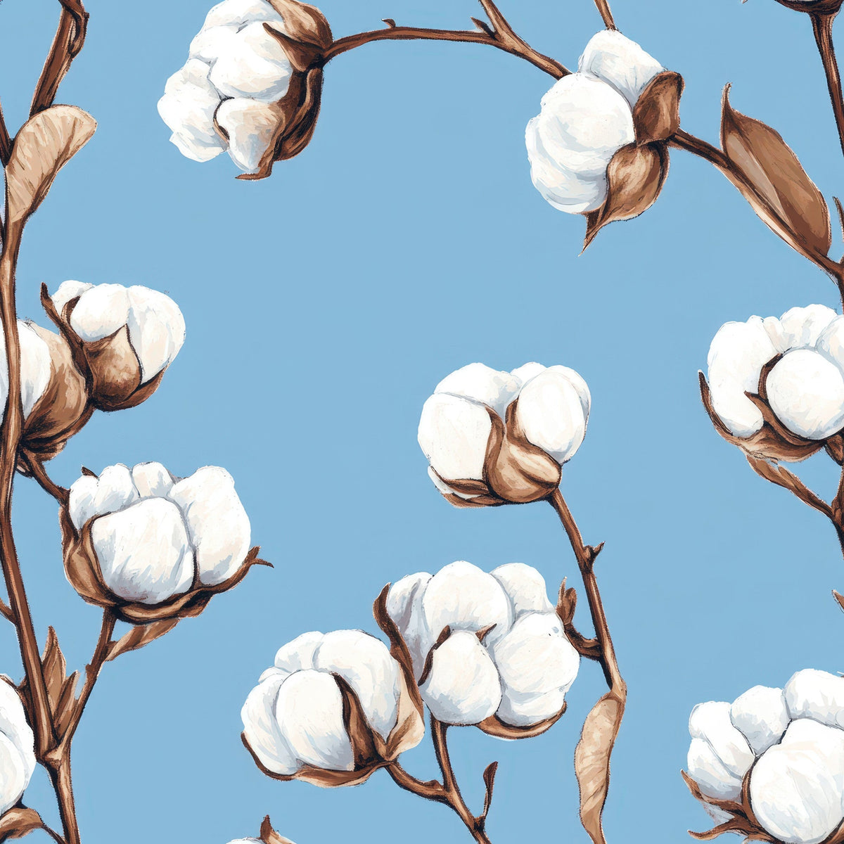 Ivory Boll Harvest Pattern 5 Minky Fabric
