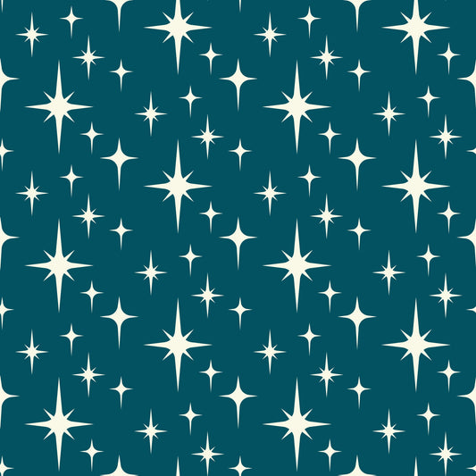 Atomic Starbursts Pattern 7 Quilting Cotton Fabric