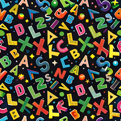 Back to School Pattern 14 Quilting Cotton Fabric