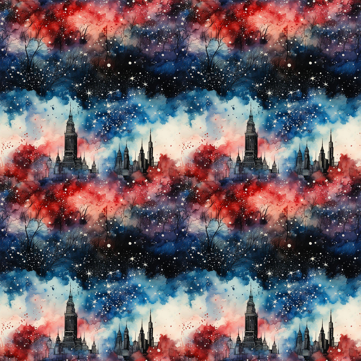 Liberty Skies Pattern 8 Minky Fabric