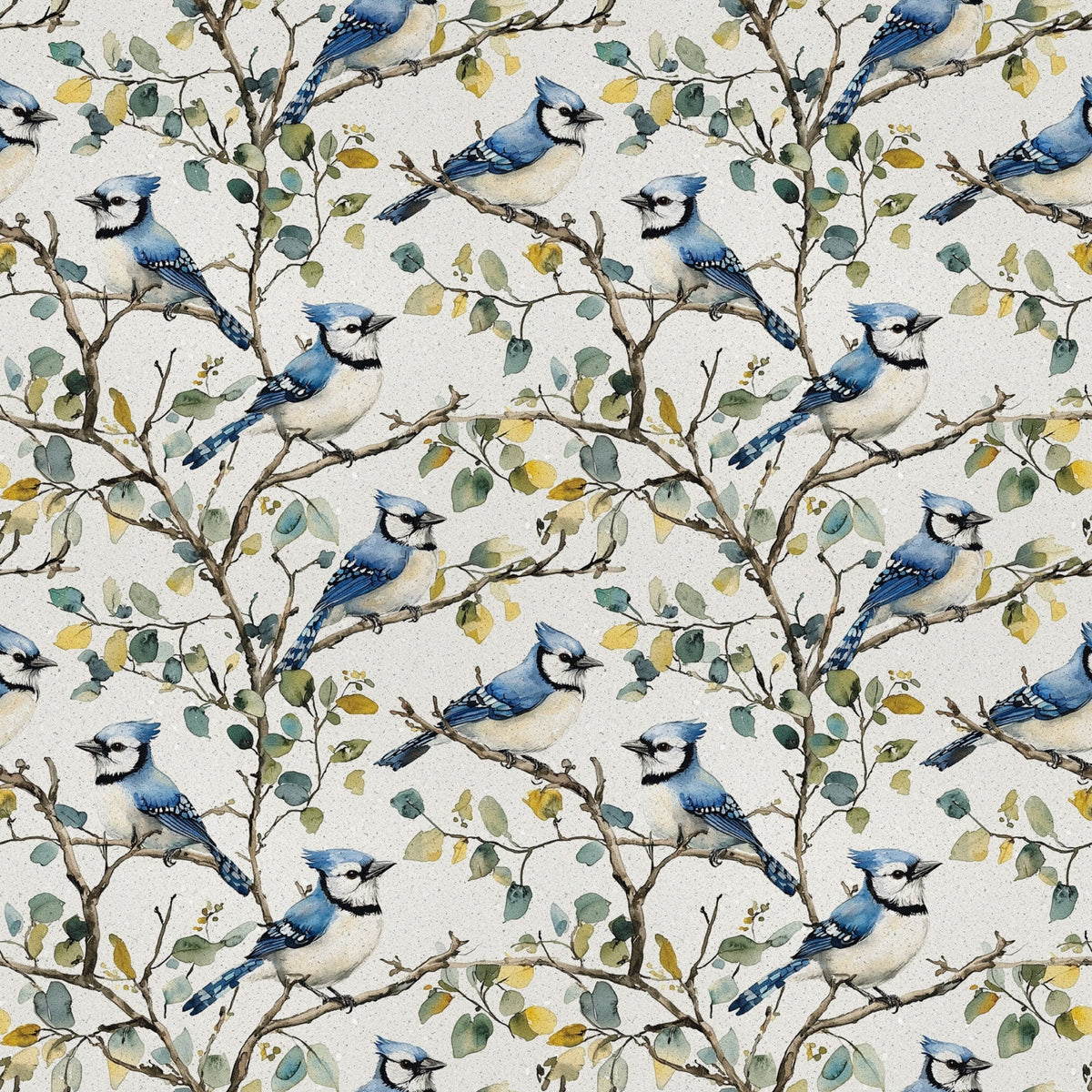 Songbird Branches Pattern 3 Minky Fabric