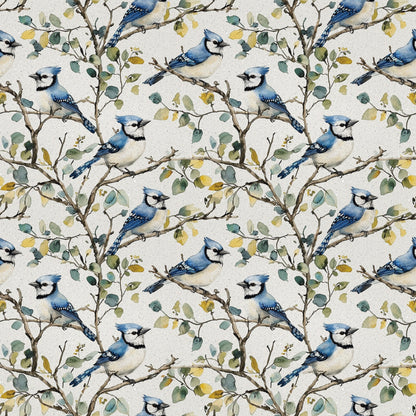Songbird Branches Pattern 3 Minky Fabric