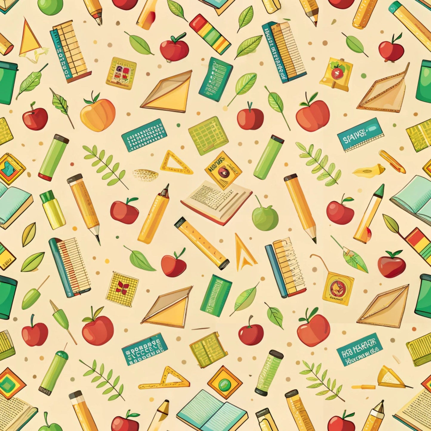 Back to School Pattern 28 Quilting Cotton Fabric