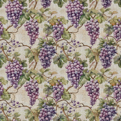 Twilight Grape Grove Pattern 4 Minky Fabric