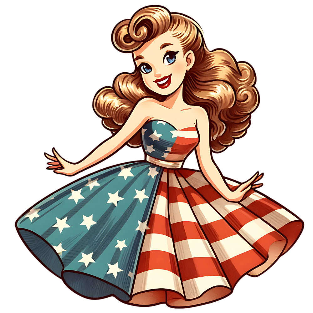 Vintage American Girl Fabric Panel 17