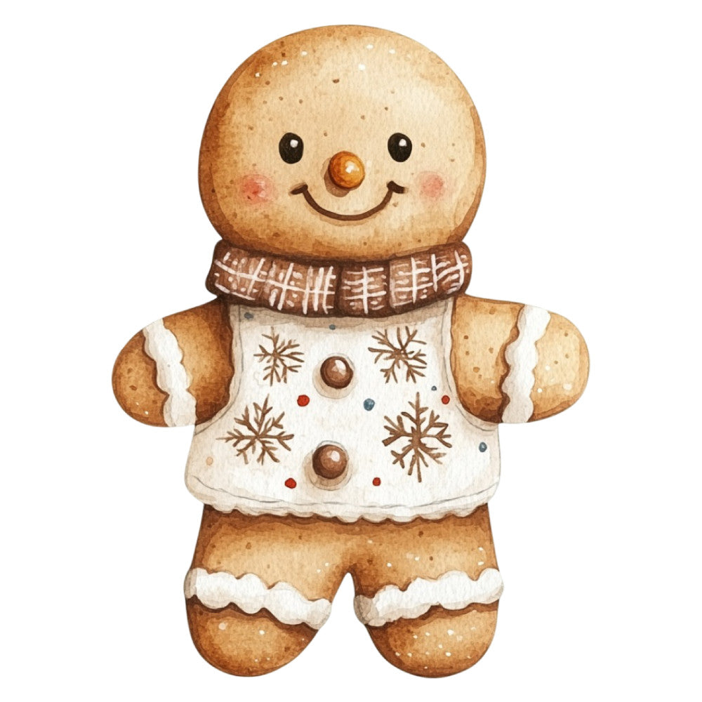 Christmas Gingerbread Man Fabric Panel 5