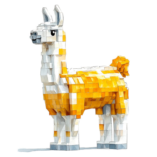 Building Bricks Animals Fabric Panel 24