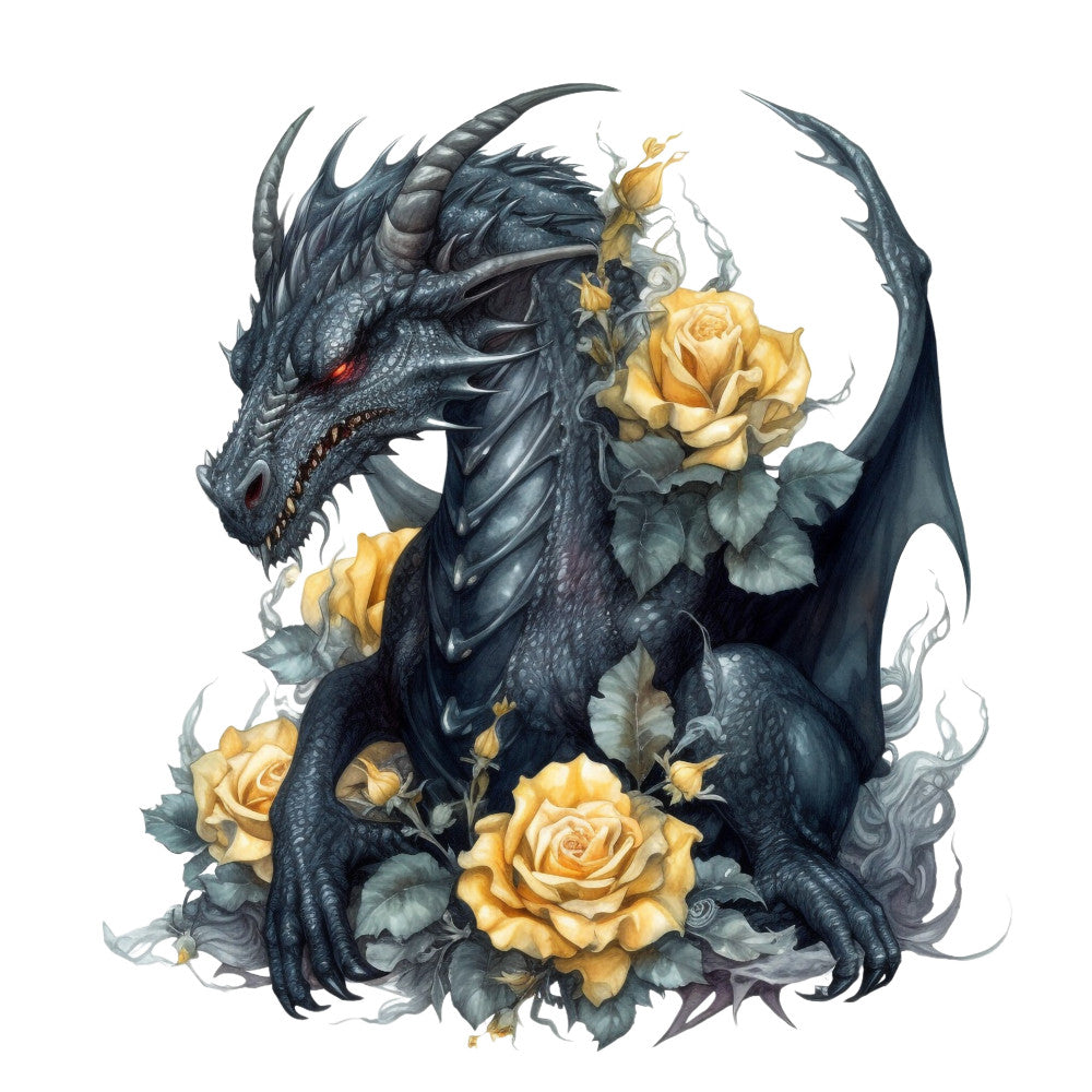 Gothic Dragons Fabric Panel 20