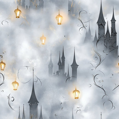 Gothic Fairytale Pattern 60 Minky Fabric