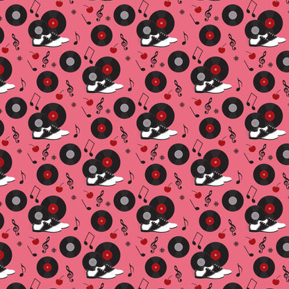 Jukebox Jive Pattern 16 Minky Fabric