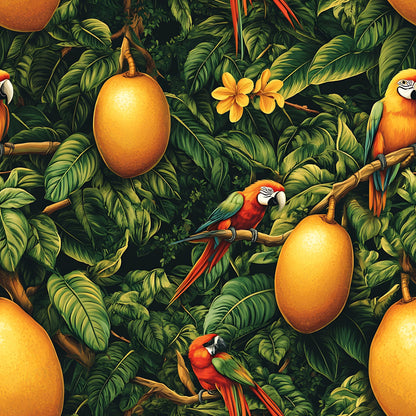 Parrot Paradise Pattern 1 Minky Fabric