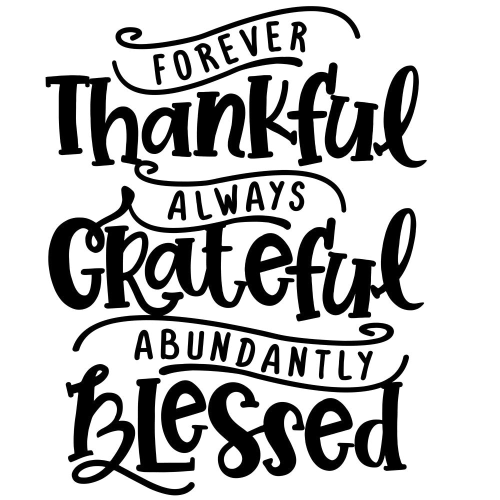 black and white, inspirational, typography, text, gratitude, thankful, blessed, motivational, quote, calligraphy, hand lettered, script, modern, contemporary, minimalist, positive message, affirmation, home decor, wall art, farmhouse, rustic, elegant, decorative, greeting card, uplifting, monochrome, statement print