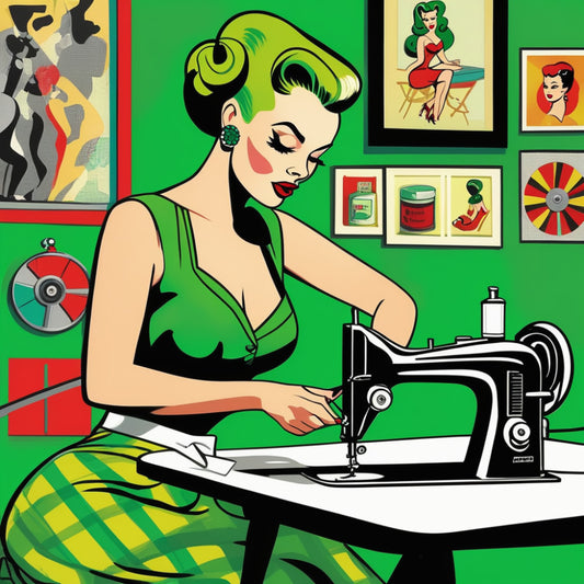 Pop Art Sewing Fabric Panel 85