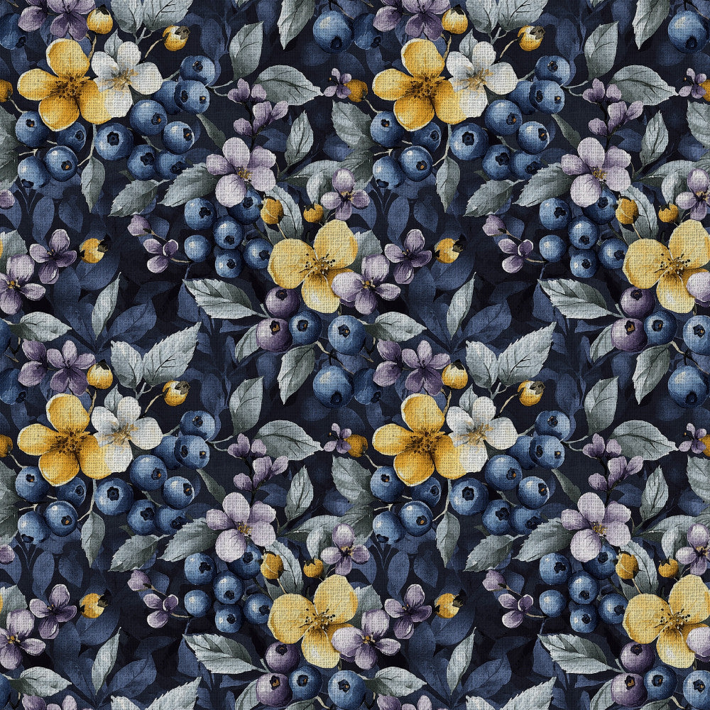 Midnight Orchard Pattern 8 Minky Fabric