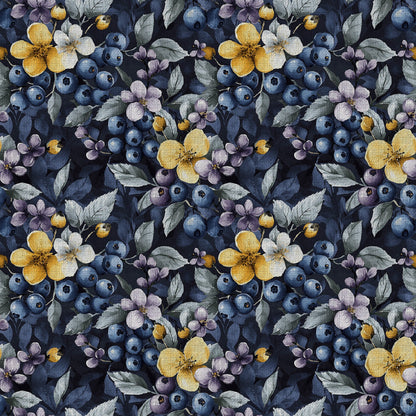 Midnight Orchard Pattern 8 Minky Fabric