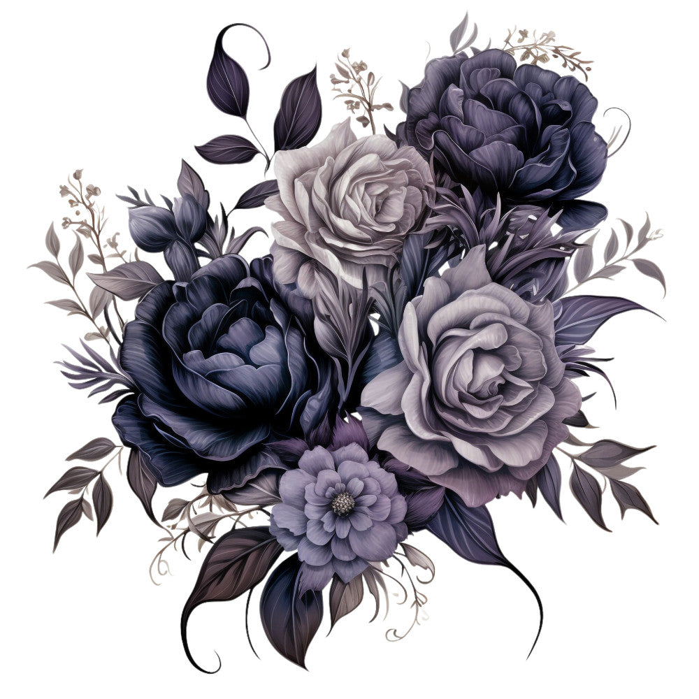 Gothic Floral Fabric Panel 18