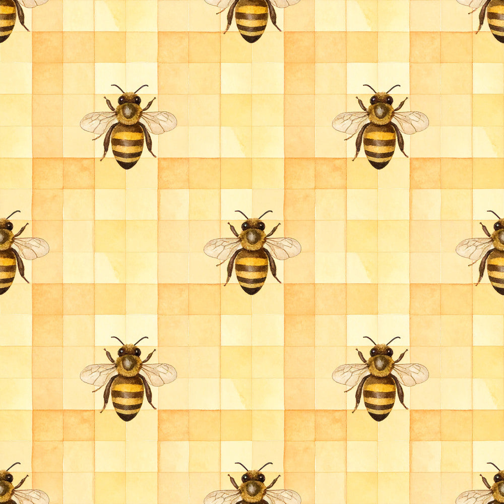 Golden Hive Meadow Pattern 21 Minky Fabric