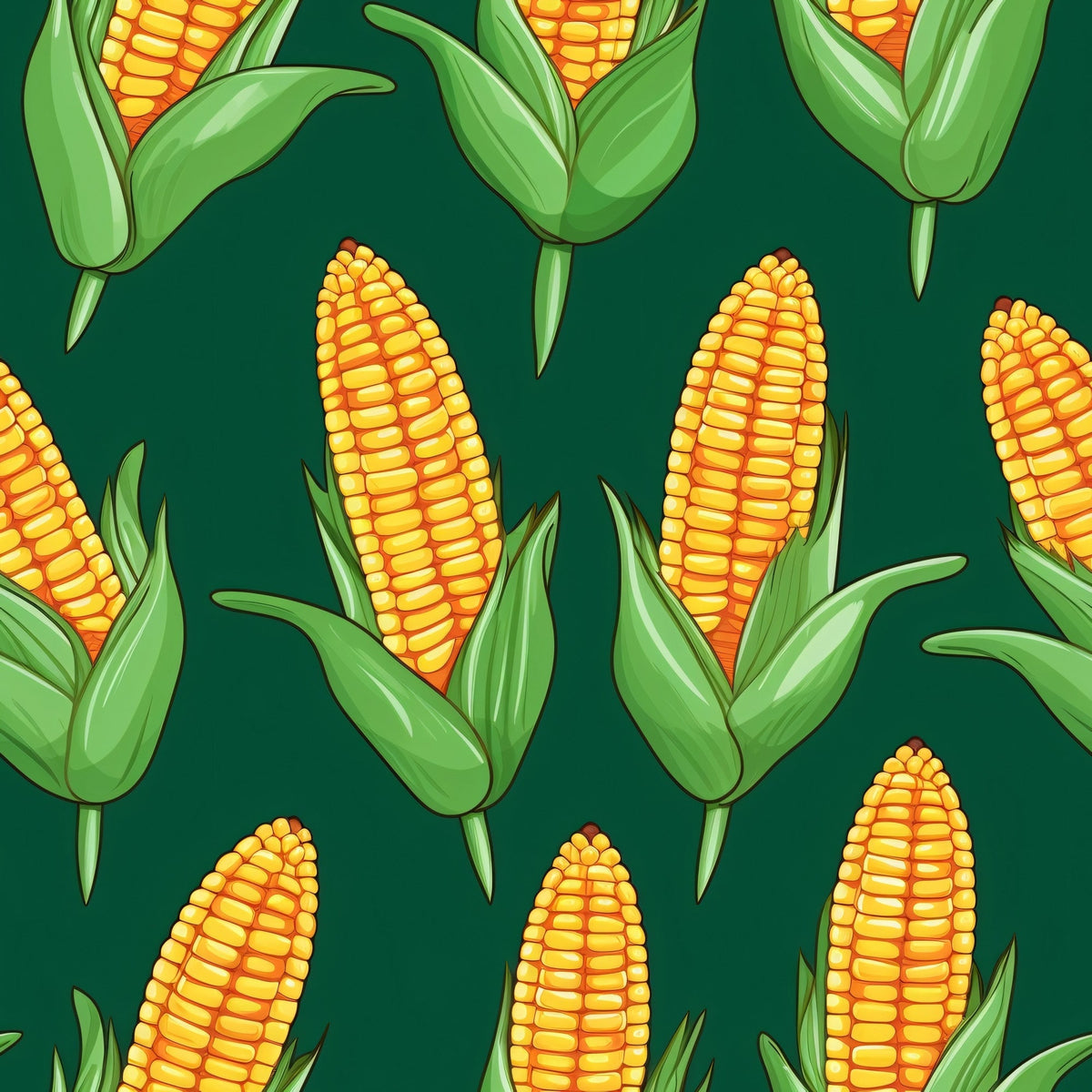 Golden Maize Pattern 5 Minky Fabric