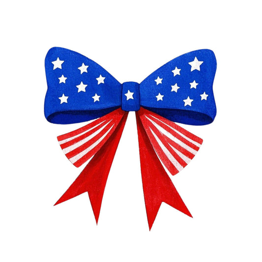 Patriotic Bows Fabric Panel 7