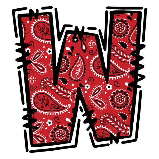 Cowboy Alphabet Fabric Panel 24
