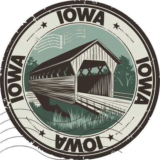 State Stamp Fabric Panel 23