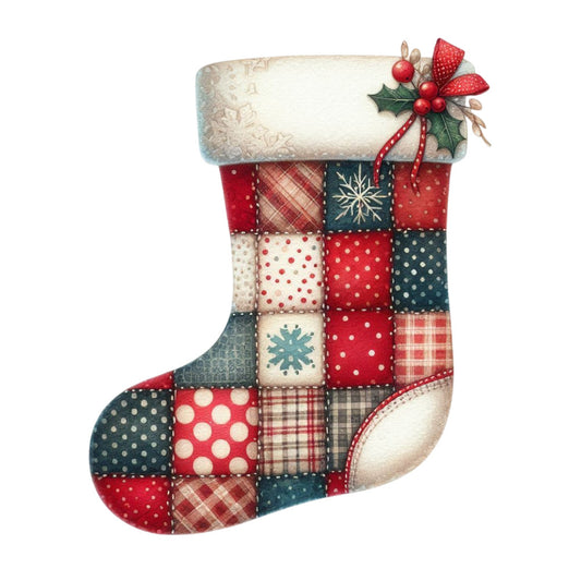 Christmas Patchwork Fabric Panel 31