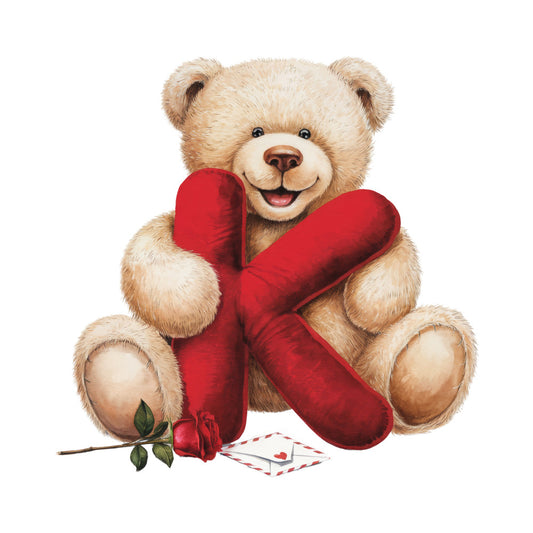 Valentines Day Alphabet Fabric Panel 19