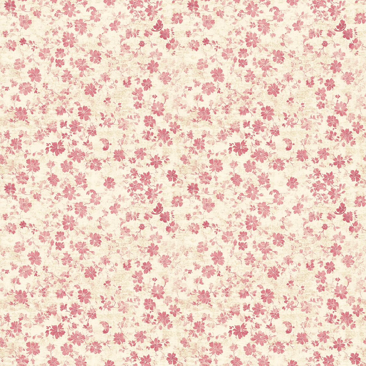 Faded Rose Pattern 2 Minky Fabric