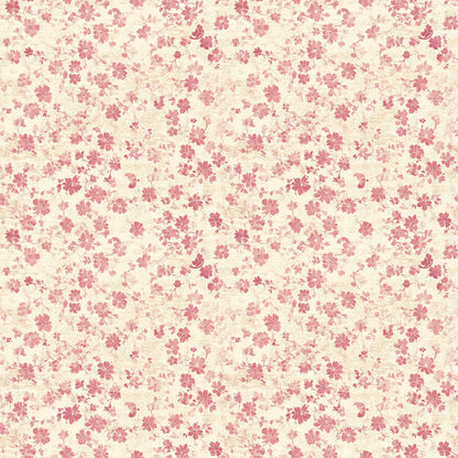 Faded Rose Pattern 2 Minky Fabric