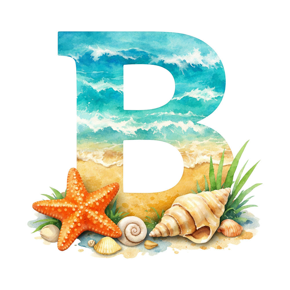 beach, ocean waves, turquoise, aqua blue, sandy tan, coral orange, starfish, seashells, nautical, coastal, seaside, summer, tropical, water scene, sandy beach, sea life, marine, whimsical, watercolor, gradient, shore, sand dollars, sea grass, beige, cream, wave pattern, paradise, vacation theme, relaxing