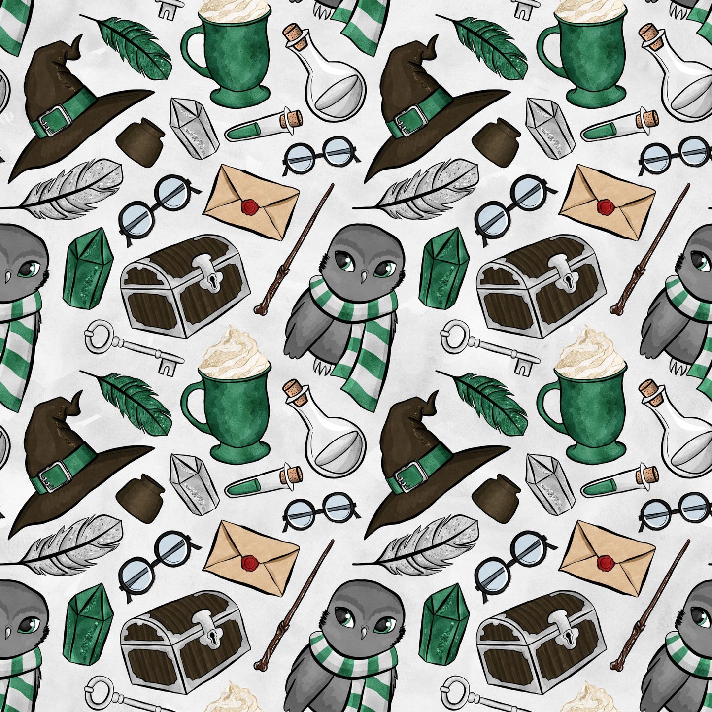 Wizard Magic School Pattern 35 Quilting Cotton Fabric