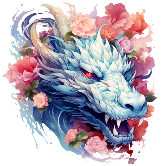 Elemental Dragons Fabric Panel 27