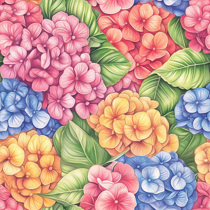 Hortensia Dreams Pattern 6 Minky Fabric