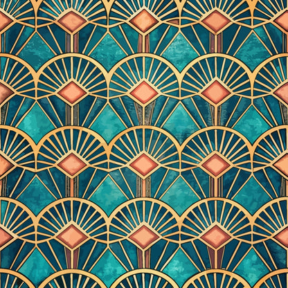 Art Deco Pattern 27 Quilting Cotton Fabric