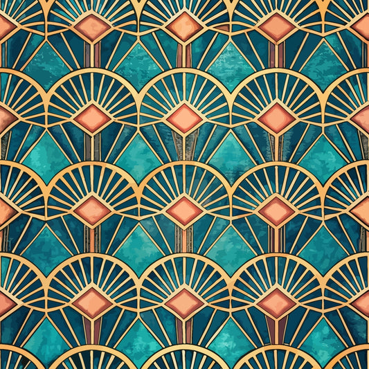 Art Deco Pattern 27 Quilting Cotton Fabric
