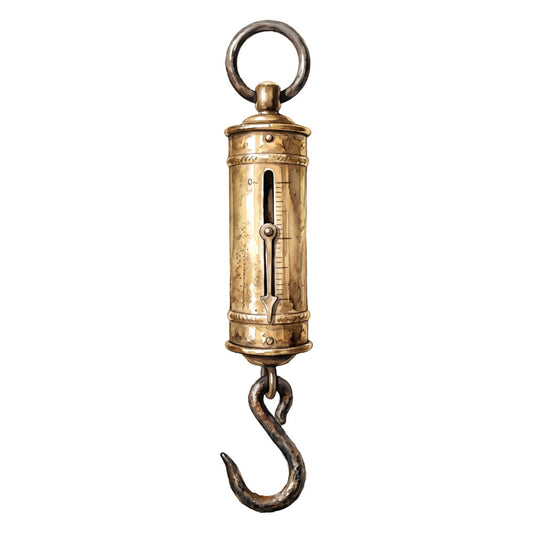 vintage, steampunk, brass, antique scale, hanging scale, industrial, mechanical, tool, nautical, retro, antique brass, metal, weighing scale, victorian, old-fashioned, heritage, apothecary, laboratory, scientific instrument, home decor, wall hanging, nostalgia, aged brass, steampunk aesthetic, mechanical detail, vintage scale design, historical, collectible, decorative hardware, bronze-toned