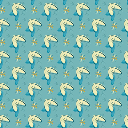 1950s Atomic Age Pattern 4 Quilting Cotton Fabric