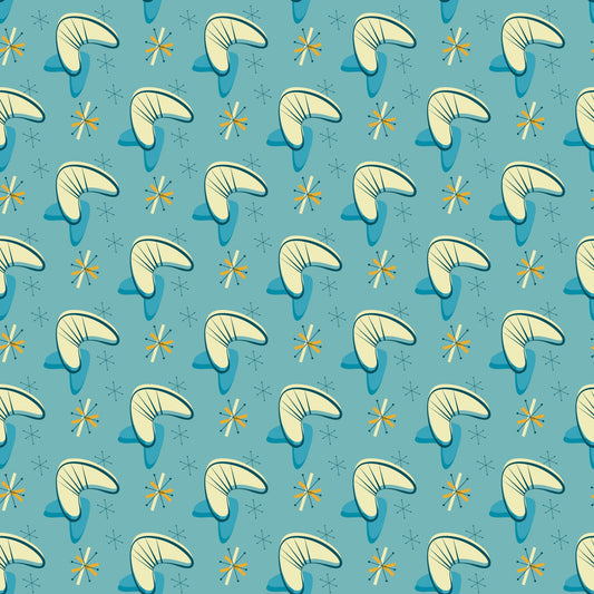 1950s Atomic Age Pattern 4 Quilting Cotton Fabric